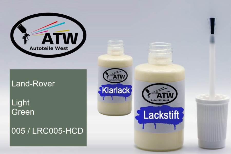 Land-Rover, Light Green, 005 / LRC005-HCD: 20ml Lackstift + 20ml Klarlack - Set, von ATW Autoteile West.